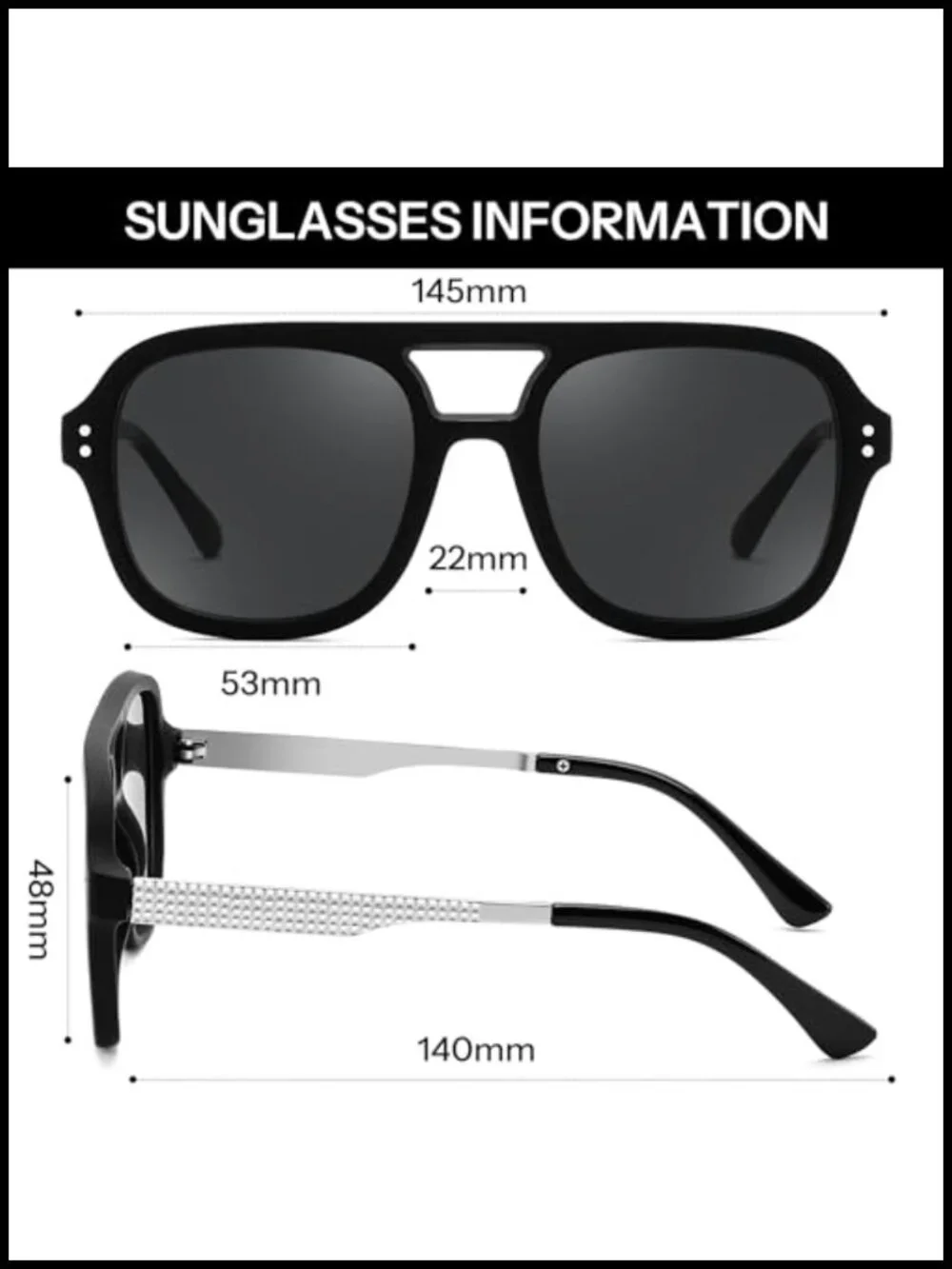 Retro Aviator Sunglasses UV400 Protection Driving Outdoor